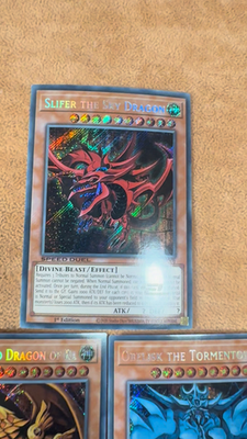 YUGIOH Egyptian God Cards Slifer Obelisk Ra SBCB-EN201 202 203 SPEED DUEL  NM | eBay