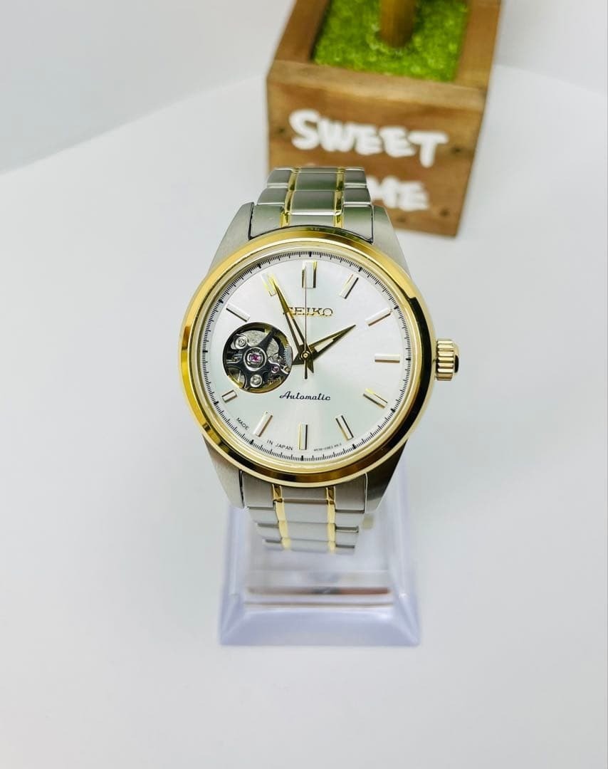 Seiko Presage 4R38-02C0 Automatic Ladies Unisex Watch Open Heart
