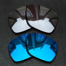 US Silver Blue Polarized Replacement Lenses For-Oakley Deviation