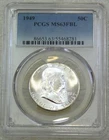 1949 P Franklin Half Dollar PCGS MS63FBL Frosty PQ Just Graded New Holder #A312E