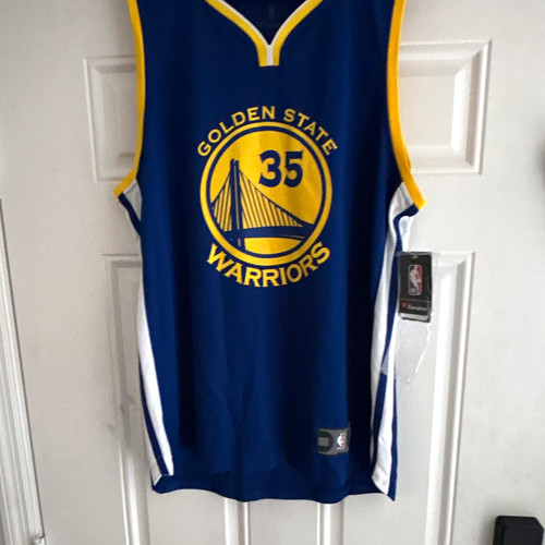 Fanatics Kevin Durant #35 Golden State Warriors Blue Jersey Men's Size L