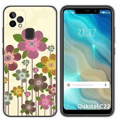 Custodia e cover per Oukitel C22,Custodia a portafoglio in