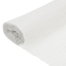 Crepe Paper Roll 2 Pack 7.9ft x 20 Inch White for Streamers Party Decor