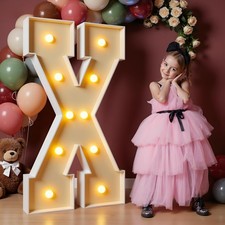 imprsv 4FT Marquee Letters, Large Light Up Letters for Birthday Party Decor W...