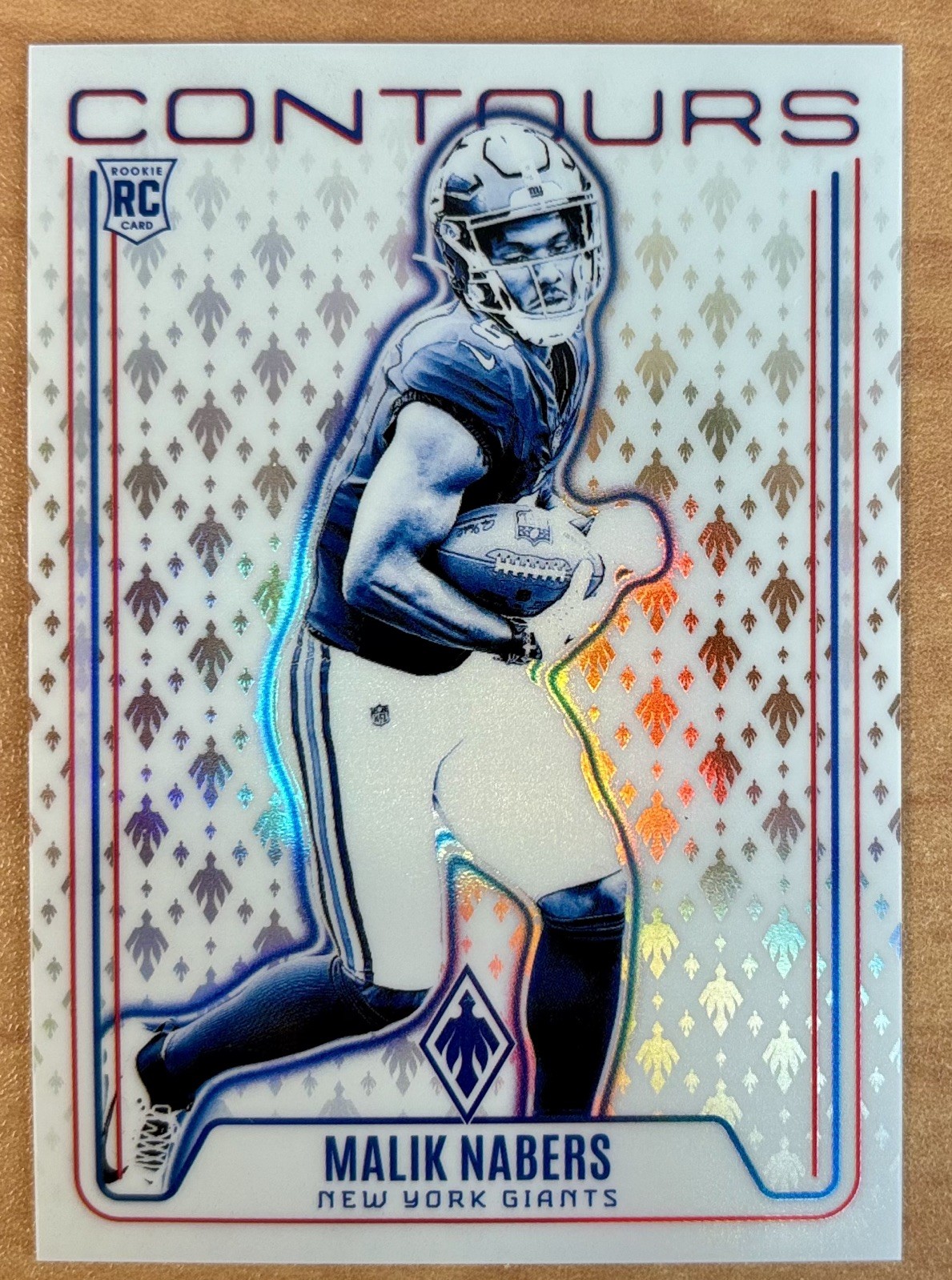 Malik Nabers RC 2024 Panini Phoenix Contours Bronze #d 75 ship in Mag 🔥 Giants