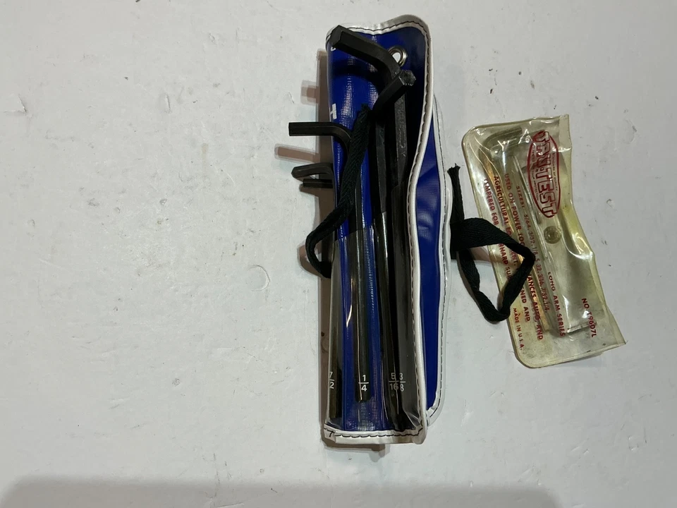 Vtg. OTC 10 piece longarm SAE hex key set plus Trutest set all for $12 USA made - Image 3 of 4
