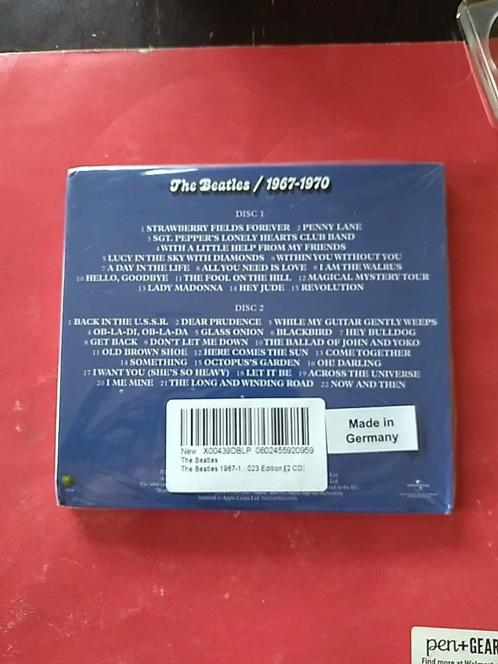 The Beatles 1967- 1970 Blue  Box Set 2 CD ~ 28 Tracks W/ 9 Bonus Tracks - Image 2 of 2