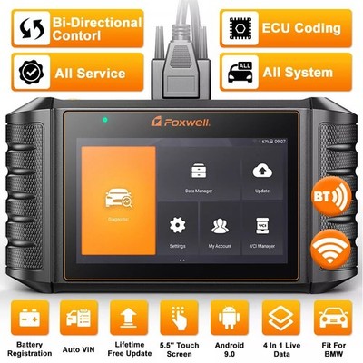 Foxwell NT710 OBD2 Scanner Bidirectional All System Diagnostic Tool ECU Coding