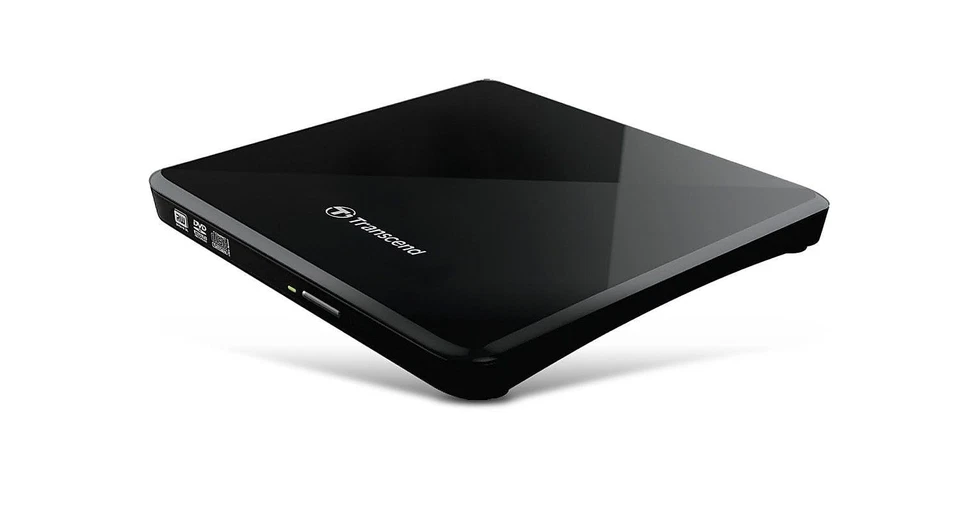 Transcend Extra Slim Portable DVD Writer - Black - Image 2 of 4