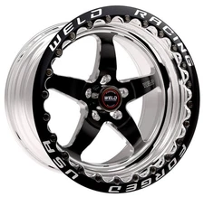 Weld S71 RT-S Beadlock 17x11 5x4.75 BP / 7.7in. BS Black Wheel (High Pad)