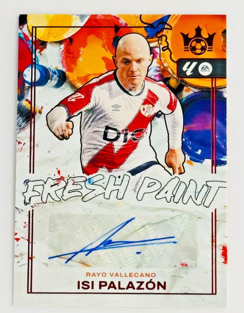 2026 Panini Pitch Kings Isi Palazon Fresh Paint Red Etch Auto /49 Rayo Vallecano