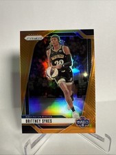 2024 Panini Prizm WNBA Brittney Sykes Orange Prizm 7/99 Washington Mystics