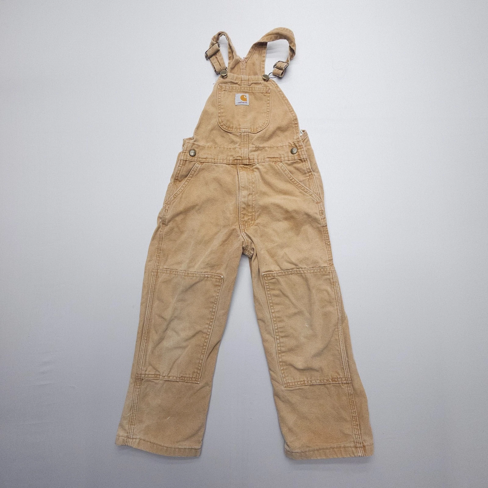 Carhartt Youth Boys Canvas Overalls Size 6 Tan Double Knee Workwear Pants Bib
Opens in a new window