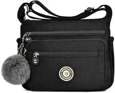Women's Multi-Pocket Casual Crossbody Bag, Multifunctional Travel Bag with Adjus