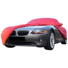 Autoabdeckung passend f�r BMW Z4 (E85) f�r Innen mit Spiegeltaschen Rot NEU
