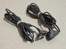 2x Microsoft Xbox 360 - Play And Charge Kit -Controller USB Charging Cable LOT