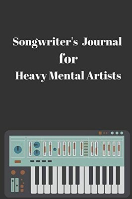 Songwriters Journal for Heavy Metal Artists Staff manuscript paper for note t...