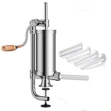 2.5 LB Sausage Filler Stuffer Home Made Machine - Stainless Steel