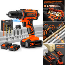 Akkuschrauber 20V 2 Akkus 2Ah 1600 RPM 4