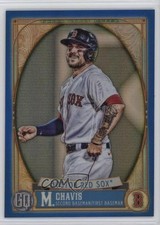 2021 Topps Gypsy Queen Box Topper Chrome Blue Refractor 67/99 Michael Chavis 8px