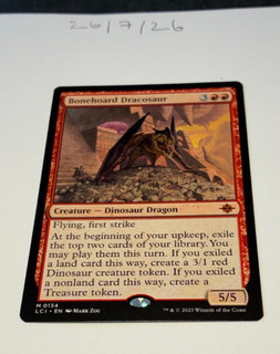 Magic the Gathering MTG Bonehoard Dracosaur x1 Mythic Karte NM/M Höhlen