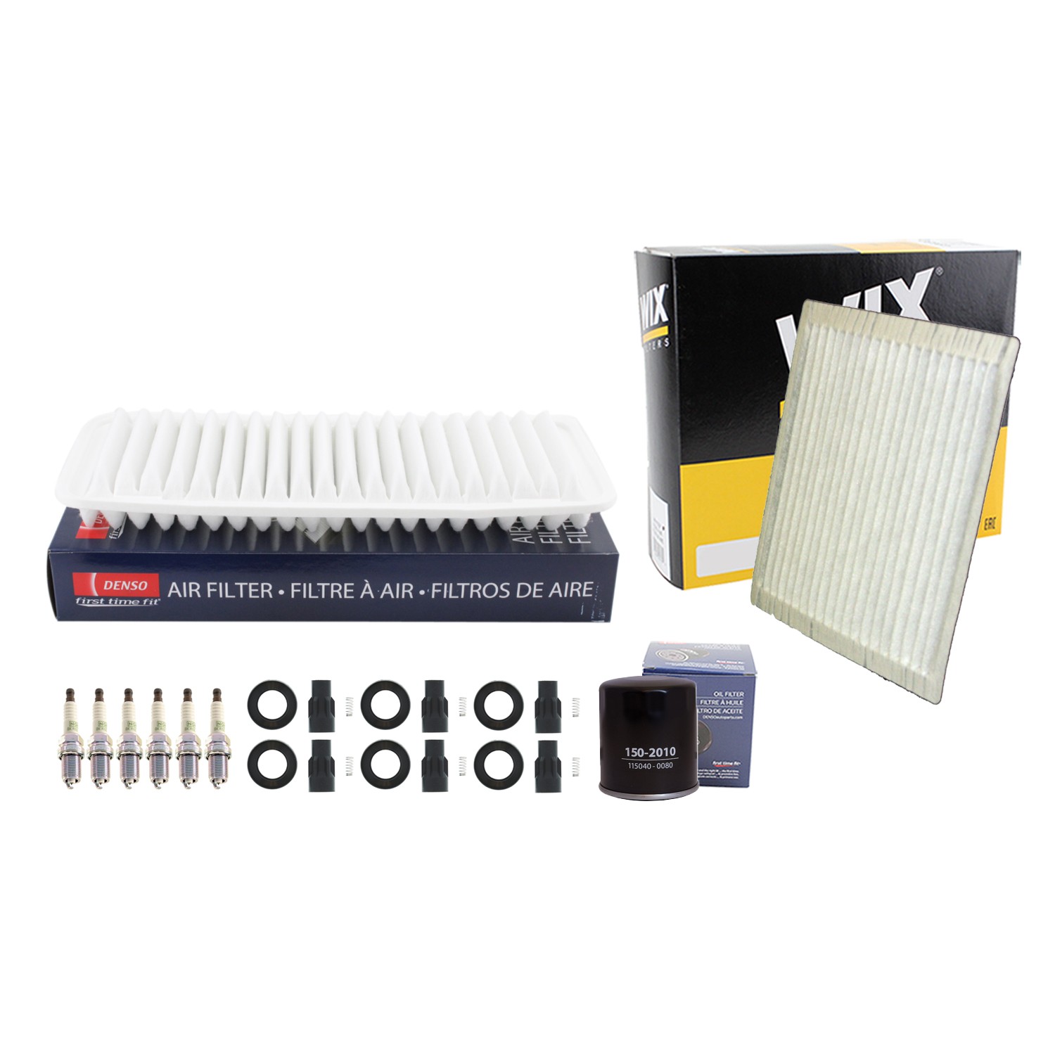 Denso Tune Up Kit NGK 6 G-Power Spark Plugs  Boots Kit for Highlander V6 3MZ-FE