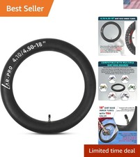 Durable 18" Dirt Bike Inner Tube with TR4 Valve - Fits Wide Range of Tire Sizes