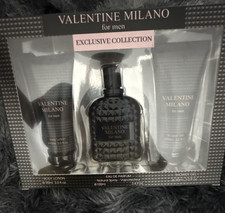 Valentine Milano Exclusive Collection Men's Toiletries Set - Parfum, Lotion, Gel
