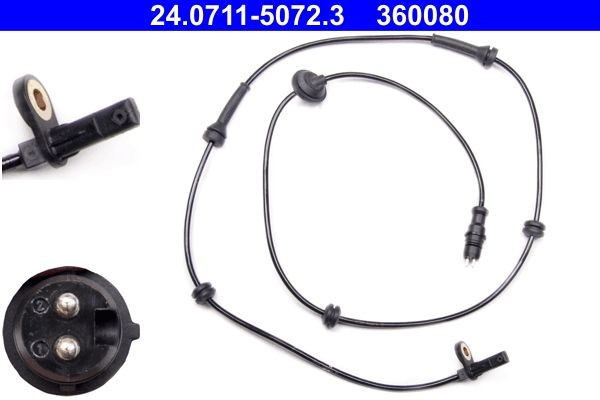 ATE Sensor, Raddrehzahl 24.0711-5072.3 FüR Fiat-image