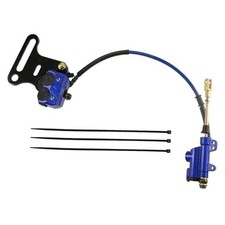 Rear Disc Hydraulic Brake Assembly Caliper Master Cylinder For 110cc 12mm Blue