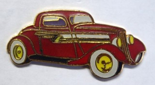Pin's ZZ TOP voiture Ford Eliminator rouge Tablo 16