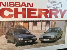 Nissan Cherry Original Car Sales Info Brochure Collectible 1983