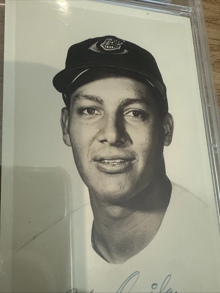 Bobby Avila Indians SIGNED Postcard 3.5 x 5.5" Photo Postcard Ckeveland - Image 2 of 4