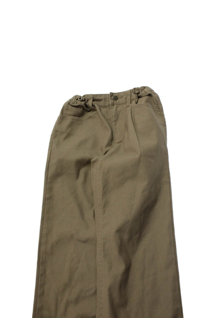 Carhartt Childrens Boys Straight Leg Casual Pants Bark Brown Cotton Size 12 thumbnail 2