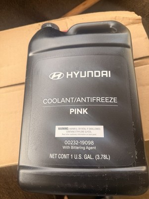hyundai pink coolant/ ain t freeze 1 Gal