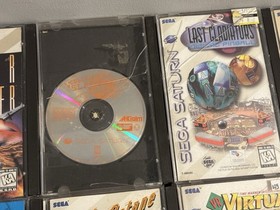 Sega Saturn Console Lot Of 17 Games (11 In Cases), Controller & Hookups Tested