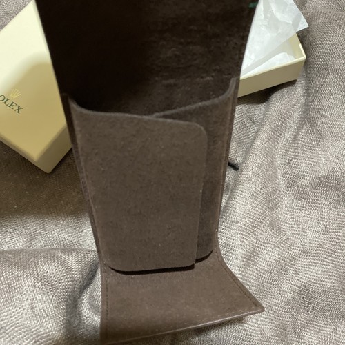 Original Rolex Brown leather watch pouch / travel box - Picture 10 of 16