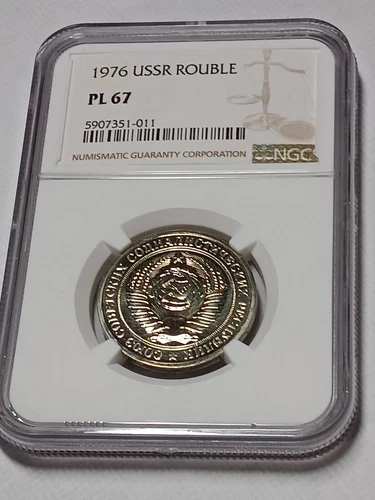 🇷🇺 USSR  Rouble 1976  NGC PL67 N/s 6
