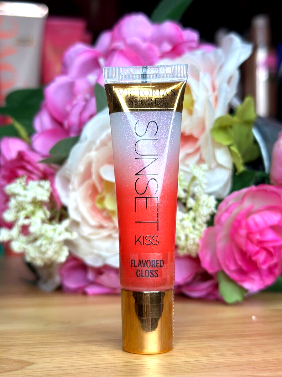 Victoria's Secret Sunset Kiss Punch Love Flavored Lip Gloss .46 Oz