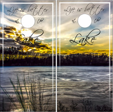 Lake Life 2 2 Cornhole Wrap Bag Toss Skin Decal Sticker