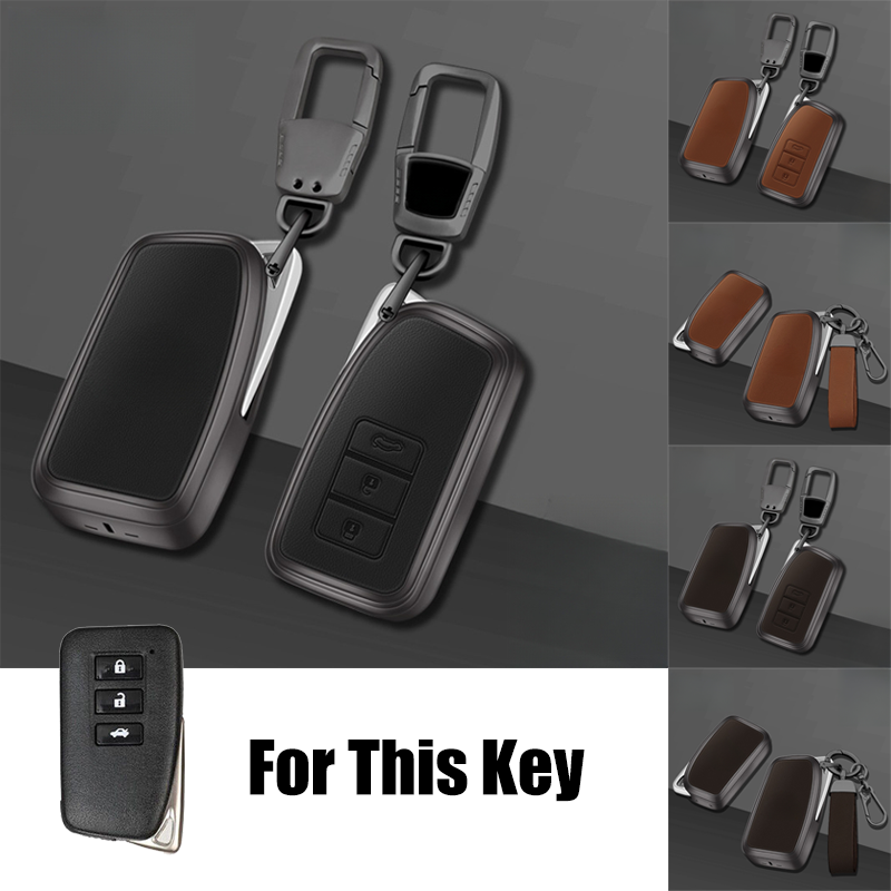 Zinc Alloy Leather Car Key Case Cover For Lexus 450H NX RX IS GS ES RC 200 250