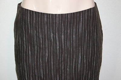 Jupe Crayon Kenneth Cole Lin Marron Rayé - Taille 10 - Femme