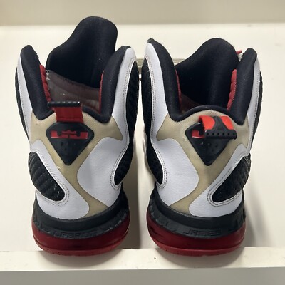 NIKE LeBron 9 IX Men's 9 Miami Heat Home Scarface White Black Red