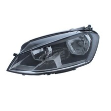 VW Golf Mk7 2012-2017 Headlight Headlamp Black Halogen Passenger Nearside Left