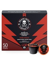 Death Wish Coffee Single Serve Dark Roast Coffee Pods 50 Count Pods