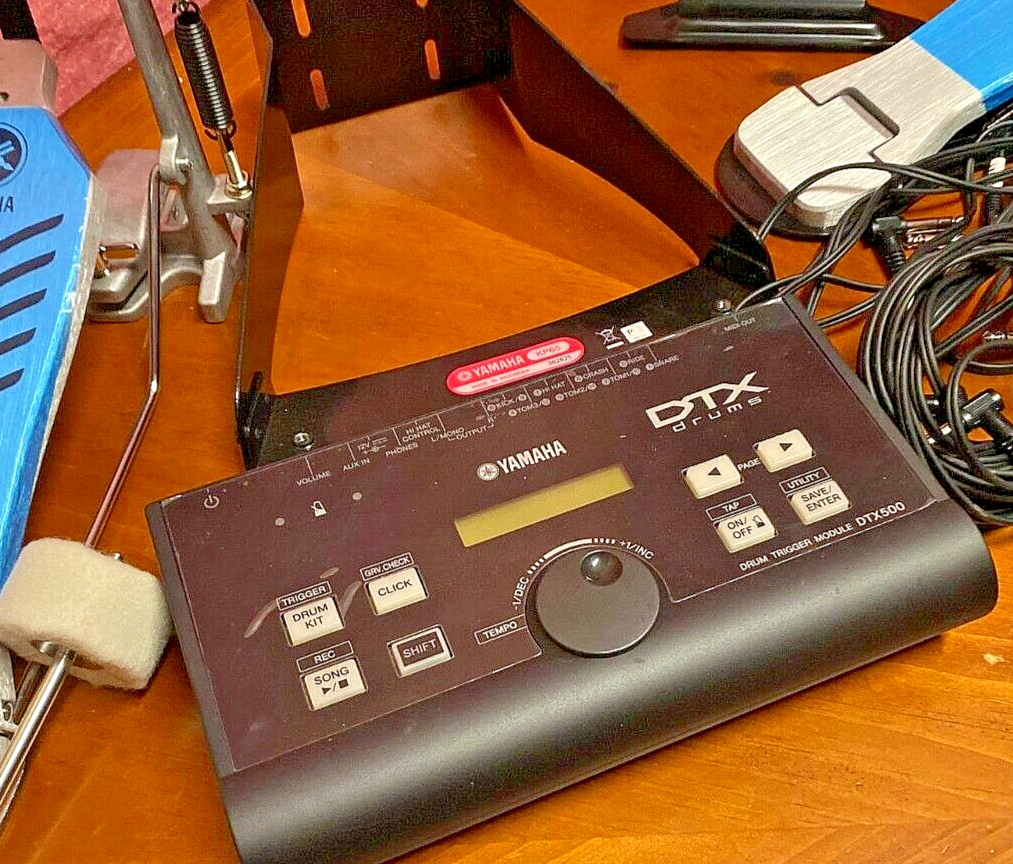 YAMAHA E DRUM KIT DTX500 # SPARE PARTS # clamp module snare cymbal