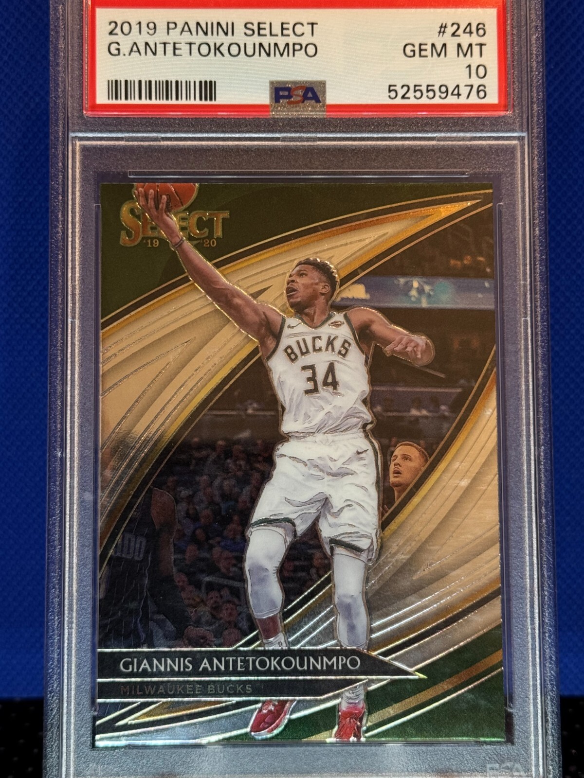 GIANNIS ANTETOKOUNMPO 💥PSA GM MT 10💥 2019-20 Select Courtside #246 Bucks