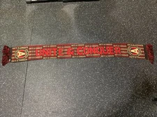 Atlanta United Scarf Ruffneck Black Red Tan Soccer MLS Futbol Club Fringe