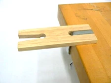 Jewelry Bench Pin Wood Peg Clamp Slotted V Clamp for Jewelers Bench Workbench