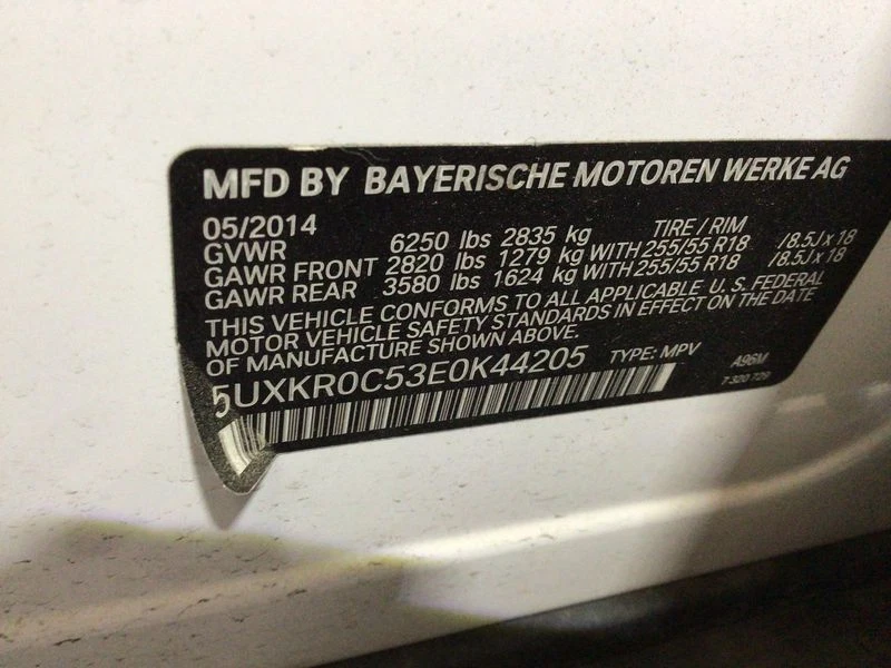 2015-2017 BMW X6M Navigation Information 10.25 Inch Display Screen OEM - Image 4 of 4